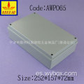 Caja de control exterior de aluminio fundido caja impermeable de aluminio fundido caja de aluminio impermeable IP67 AWP065 con tamaño 252 * 157 * 72 mm